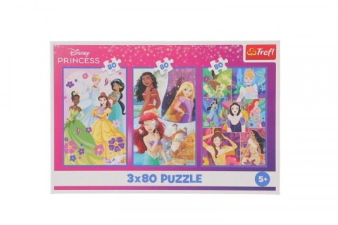 Puzzle Princess Księżniczki przyjaciółki 3x80 el. Trefl (34884)