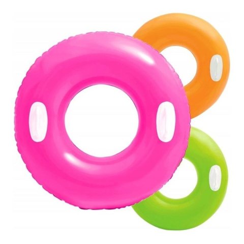 Koło do pływania duże z uchwytami 76 cm Intex (59258)