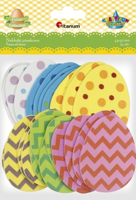Naklejka (nalepka) Craft-Fun Series pisanki 43x57mm Titanum (E31)