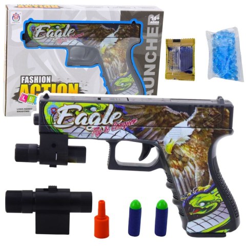 Pistolet Na Kulki Wodne Strzałki Piankowe Laser Nadruk Orzeł Lean (24263)