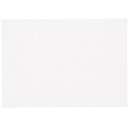 Cyfry samoprzylepne białe Farro