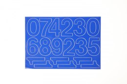 Cyfry samoprzylepne niebieskie Farro