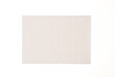 Cyfry samoprzylepne białe