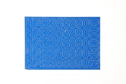 Cyfry samoprzylepne niebieskie
