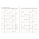 Kalendarz nauczyciela książkowy (terminarz) PCV KWIATY bezbarwny B6 Wydawnictwo Wokół Nas (A5TN089B)
