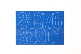 Cyfry samoprzylepne niebieskie Farro