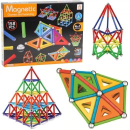 Klocki magnetyczne 158 elementów Trifox (A-1030)