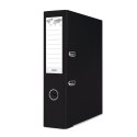 Segregator dźwigniowy z szyną A4 75mm czarny Basic (21024221-05)