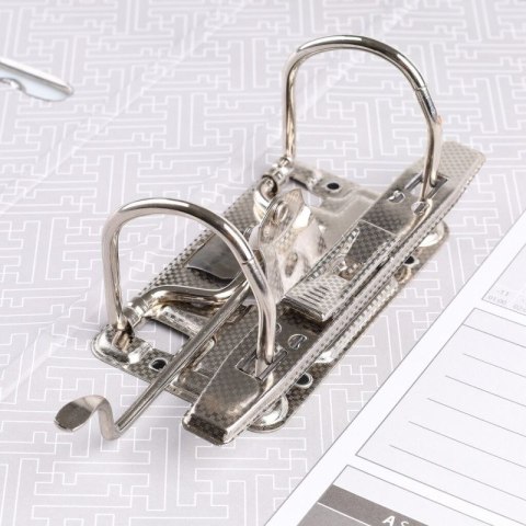 Segregator dźwigniowy z szyną A4 75mm czerwony Basic (21024221-04)