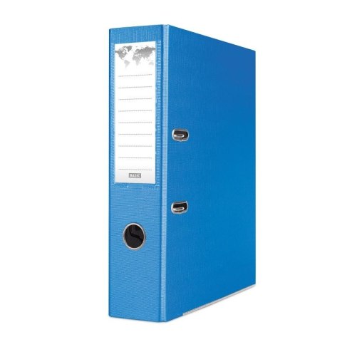 Segregator dźwigniowy z szyną A4 75mm niebieski Basic (21024221-01)