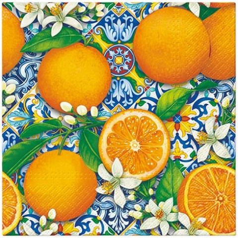 Serwetki Lunch Orange Boom różne celuloza [mm:] 330x330 Paw (SDL145900)