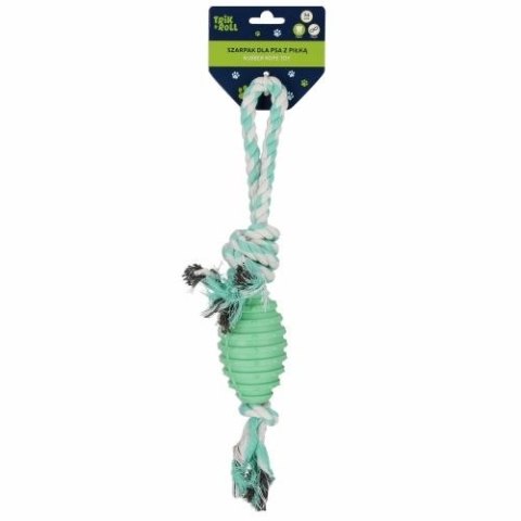 Gadżet Zabawka dla psa Szarpak 34 cm z piłką Trik Roll (560702)