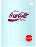 Kołozeszyt (kołonotatnik) A5 COCA COLA SOFT TOUCH 100k. 70g krata Interdruk