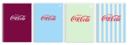 Kołozeszyt (kołonotatnik) A6 COCA COLA SOFT TOUCH 80k. 70g krata Interdruk