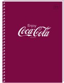 Kołozeszyt (kołonotatnik) A6 COCA COLA SOFT TOUCH 80k. 70g krata Interdruk