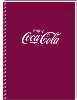 Kołozeszyt (kołonotatnik) A6 COCA COLA SOFT TOUCH 80k. 70g krata Interdruk