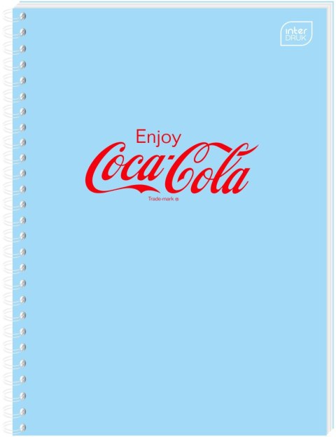 Kołozeszyt (kołonotatnik) A6 COCA COLA SOFT TOUCH 80k. 70g krata Interdruk