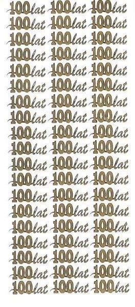 Naklejka (nalepka) Sto lat złote Farro (096)