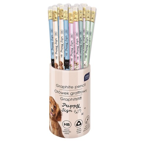 Ołówek PUPPY SIGN HB Interdruk (36szt tuba)