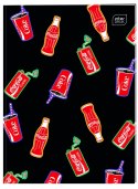 Zeszyt A4 COCA COLA MAT+UV 32k. 70g krata Interdruk