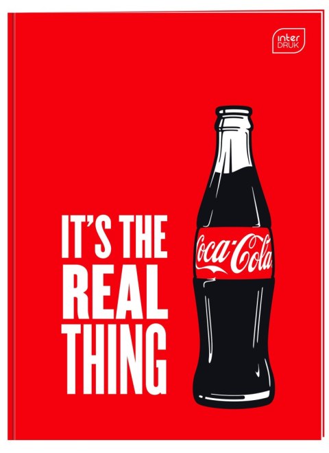 Zeszyt A4 COCA COLA MAT+UV 32k. 70g krata Interdruk