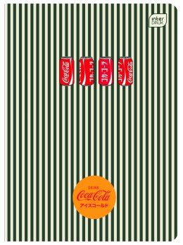 Zeszyt A5 SOFT TOUCH COCA COLA 80k. 70g krata Interdruk