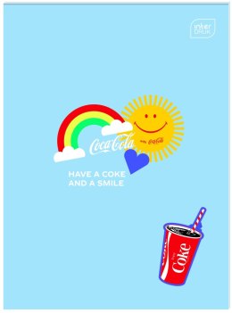 Zeszyt tematyczny A6 COCA COLA MAT+UV 32k. krata Interdruk (do słówek)