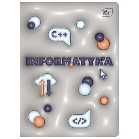 Zeszyt tematyczny A5 HYBRID INFORMATYKA 60k. 70g krata Interdruk (+pigułka wiedzy)