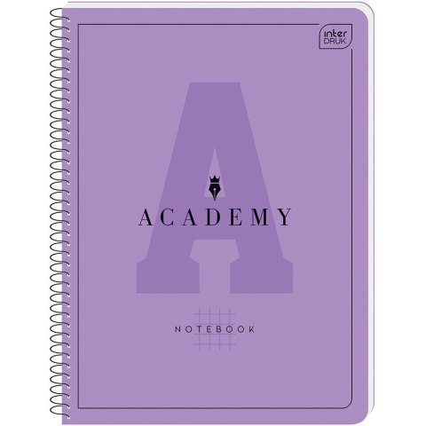 Kołozeszyt (kołonotatnik) A4+ ACADEMY Hybry 80k. 90g krata Interdruk
