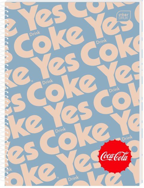 Kołozeszyt (kołonotatnik) A4 COCA COLA HYBRID 100k. 70g krata Interdruk