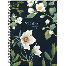 Kołozeszyt (kołonotatnik) A6 Hybrid Fiori 80k. 70g krata Interdruk