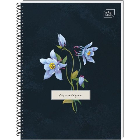 Kołozeszyt (kołonotatnik) A6 Hybrid Fiori 80k. 70g krata Interdruk