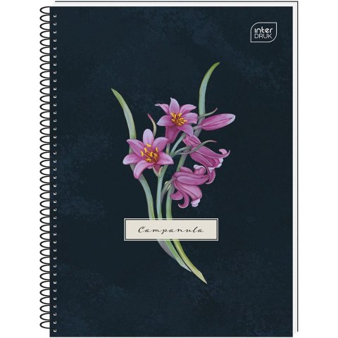Kołozeszyt (kołonotatnik) A6 Hybrid Fiori 80k. 70g krata Interdruk