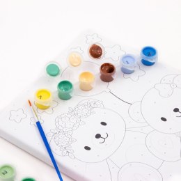 Zestaw kreatywny dla dzieci malowanie po numerach Kidea (OMNMIKA)