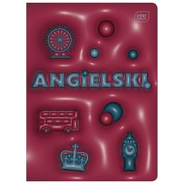 Zeszyt tematyczny A5 HYBRID J.ANGIELSKI 60k. 70g krata Interdruk (+pigułka wiedzy)