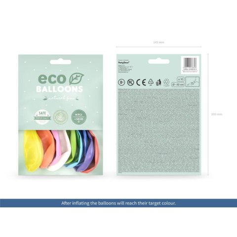 Balon gumowy Eco metalizowane mix 260mm Partydeco (ECO26M-000-10)