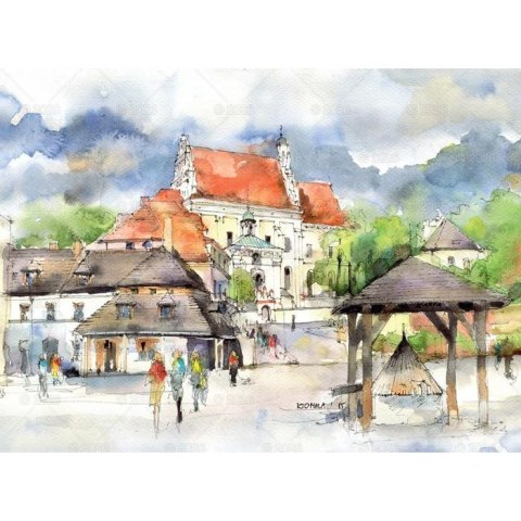 Kalendarz ścienny Akwarele Z Polski notatnikowy 110mm x 470mm Lucrum (WN04)