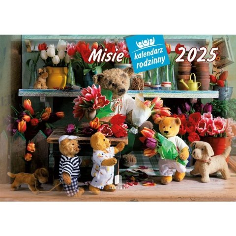 Kalendarz ścienny MISIE rodzinny 280mm x 200mm Lucrum (WL11)