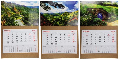 Kalendarz ścienny jednodzielny 320mm x 470mm Darrieus