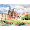 Kalendarz ścienny miasta w awkareli rodzinny 2026 280mm x 400mm Lucrum (WL05)