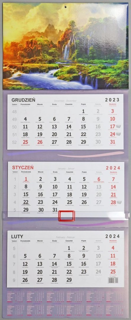 Kalendarz ścienny ścienne Darrieus