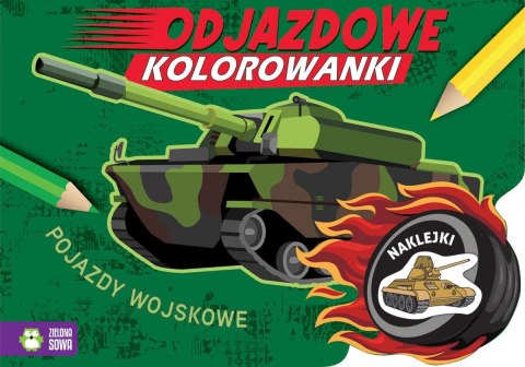 Książeczka edukacyjna Pojazdy wojskowe Zielona Sowa