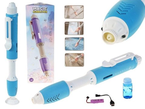 Zestaw kreatywny dla dzieci magiczny długopis piszący bańkami mydlanymi, z płynem 50ml Adar (622111)