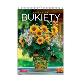 Kalendarz ścienny 16 stron wieloplanszowy A3 Press (Bukiety)
