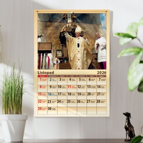 Kalendarz ścienny 16 stron wieloplanszowy A4 Press