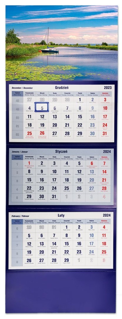 Kalendarz ścienny 855mm x 315mm Michalczyk i Prokop (T-105T-01)