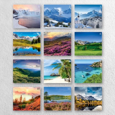 Kalendarz ścienny A4 KRAJOBRAZY A4 x 300mm Press (5904830713435)