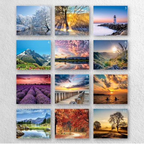 Kalendarz ścienny A4 PEJZAŻE A4 Press (5904830713459)