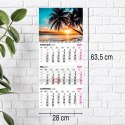 Kalendarz ścienny PLAŻA 310mm x 790mm Press