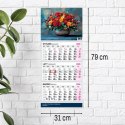 Kalendarz ścienny PREMIUM trójdzielny A4 Press (BUKIETY)